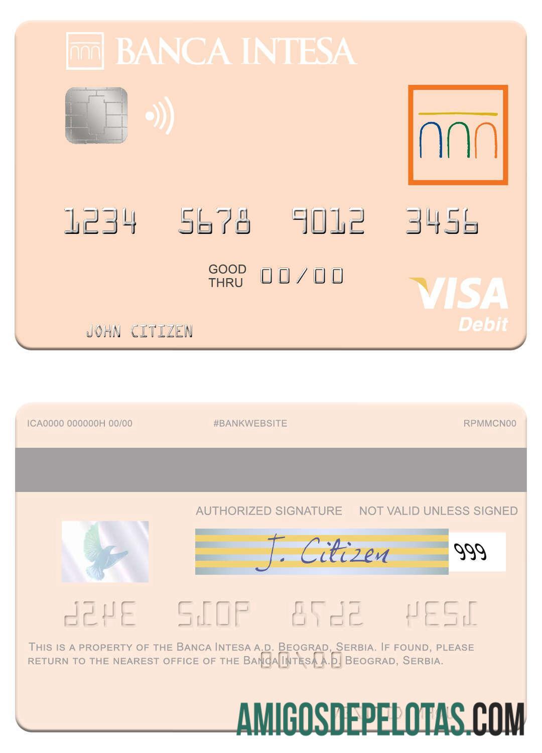 Débito com cartão Visa Sérvia Beograd baixar para verificação